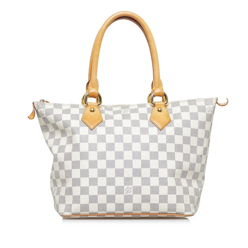 Louis Vuitton backpacks with a sleek, minimalist design for styleLouis Vuitton Damière Azur Salée PM Handbag N51186 White PVC Leather  Louis Vuitton