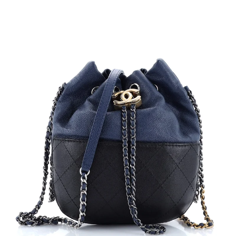 Gabrielle Drawstring Bag Quilted Calfskin Small