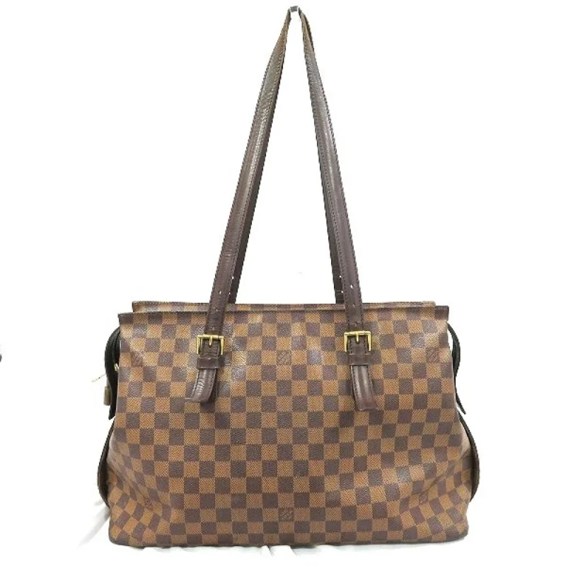 Louis Vuitton handbags with a metal - framed clasp for durabilityLouis Vuitton Damier Chelsea N51119 Bag Shoulder Ladies