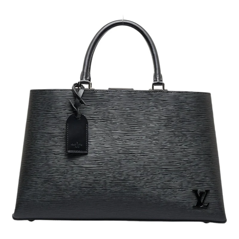 Ladies Louis Vuitton Petite Malle bags with a star - shaped charm for cutenessLOUIS VUITTON Epi Kleber MM Handbag Shoulder Bag M51323 Noir Black Leather Ladies