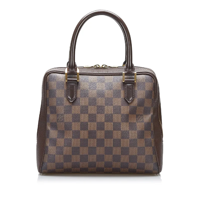 Louis Vuitton bags with a front - zip pocket for small items like keysLouis Vuitton Brera Damier Ebene Canvas