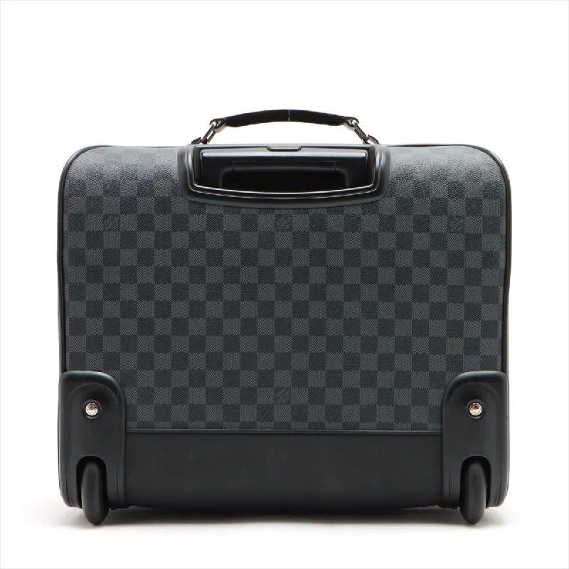 Louis Vuitton bags with a chain - link trim and a leather body for a modern edgeLouis Vuitton Damier Pilot Case N23206