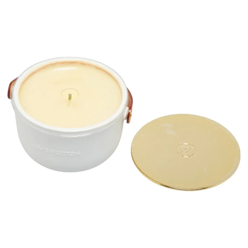 Louis Vuitton bags with a zip - around closure for enhanced securityLouis Vuitton DEHORS IL NEIGE DUOUR IL NEIGE Aroma Candle White Ceramic  LOUIS VUITTON