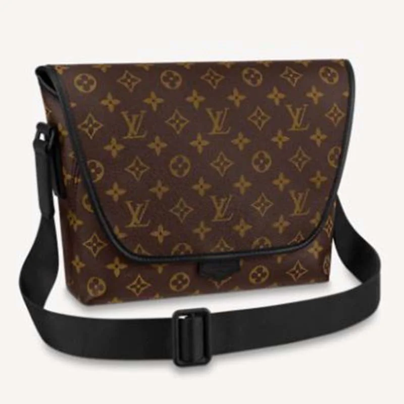 Louis Vuitton crossbody bags with adjustable shoulder straps for comfortLouis Vuitton LV Unisex Magnetic Messenger Bag Monogram Coated Canvas-Brown