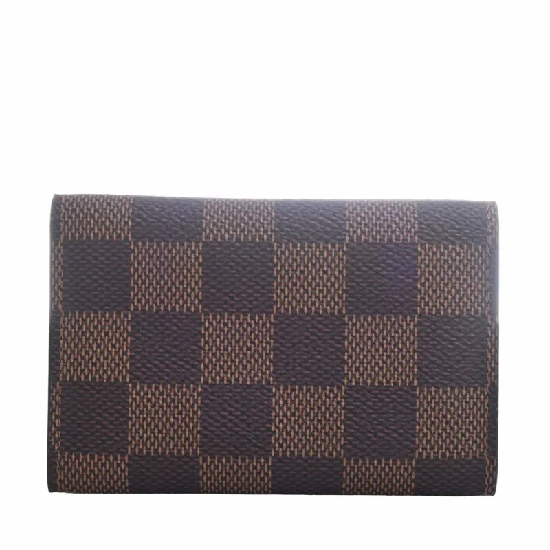 Louis Vuitton bags with a front - flap pocket for quick - access itemsLOUIS VUITTON Damier Multicle 6 Row Key Case N62630 Brown Women's