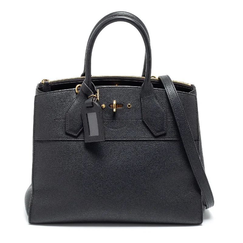 Louis Vuitton Twist bags with the iconic LV - turnlock closureLouis Vuitton Black Leather City Steamer MM Bag