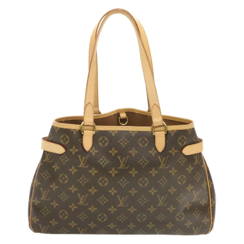 Ladies Louis Vuitton shoulder bags with a magnetic - closure flap for easeLOUIS VUITTON Monogram Batignolles Tote Bag M51154 LV Auth 18972