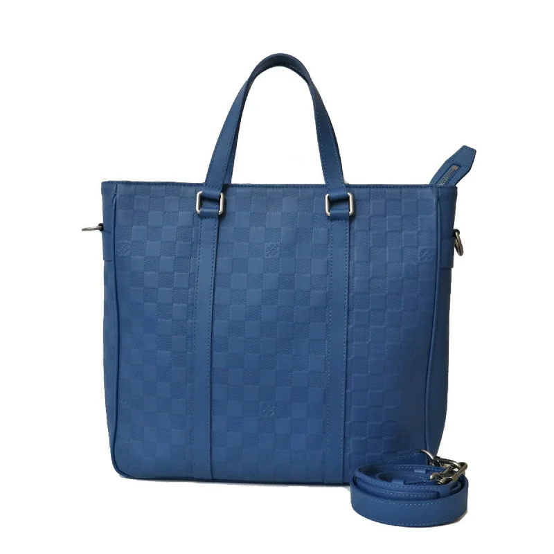 Louis Vuitton Capucines bags with smooth calfskin leather for luxuryLouis Vuitton Bag Damier Amphini Shoulder Bag, Tadao PM N41352 Neptunia Blue Men's Leather