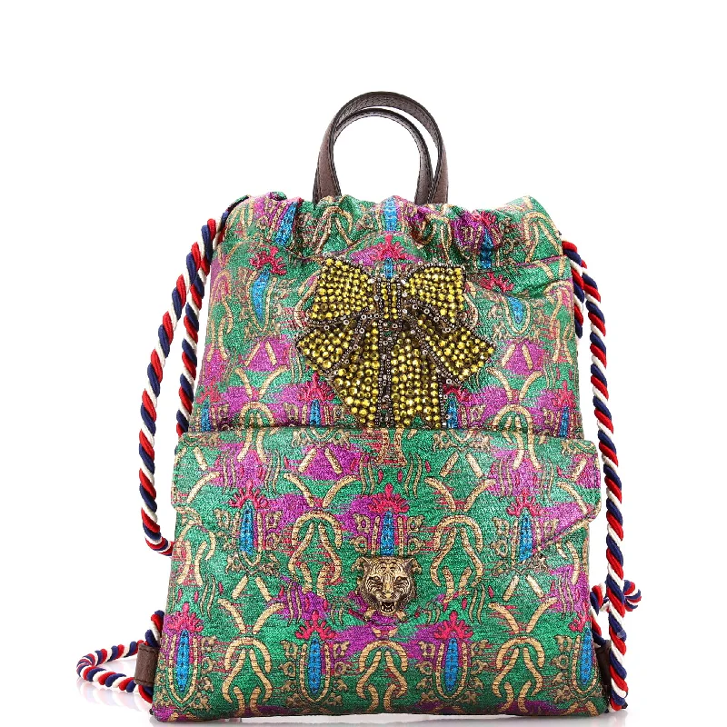 Drawstring Backpack Brocade Small