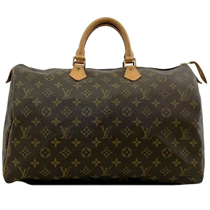 Louis Vuitton bags with a front - flap pocket for quick - access itemsLouis Vuitton Boston Bag Speedy 40 Brown Monogram M41522 SP1903 LOUIS VUITTON Handbag Travel Ladies Men's Business Trip