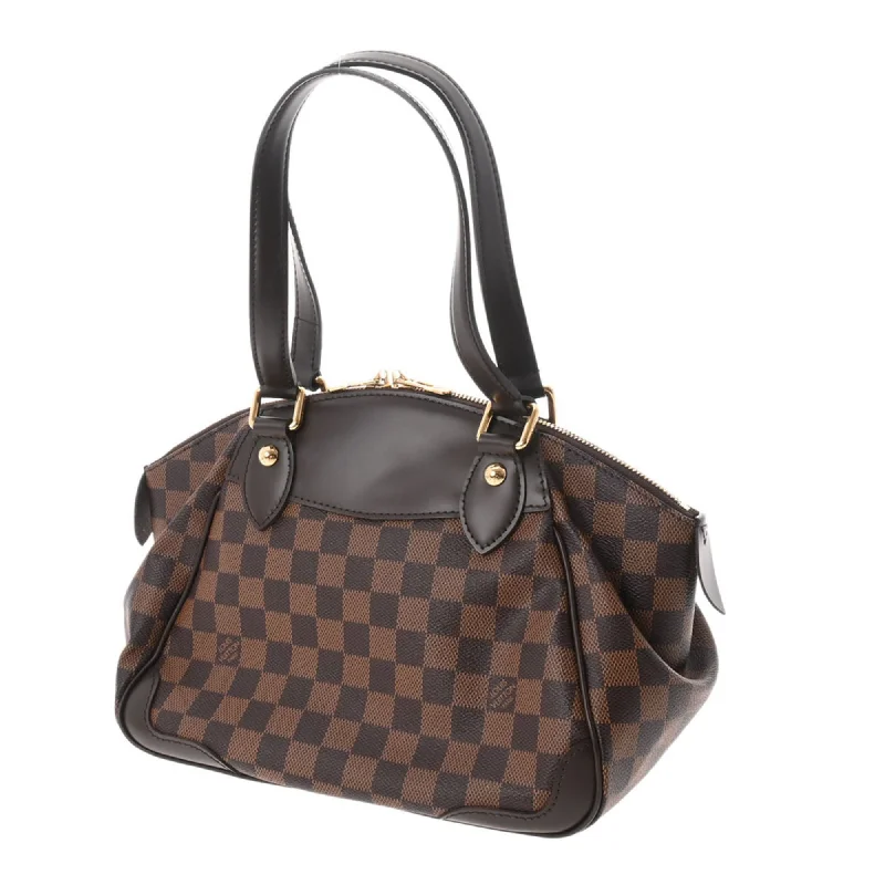 Ladies Louis Vuitton Capucines bags with a detachable shoulder strapLOUIS VUITTON Damier Verona PM Brown N41117 Ladies Canvas Handbag