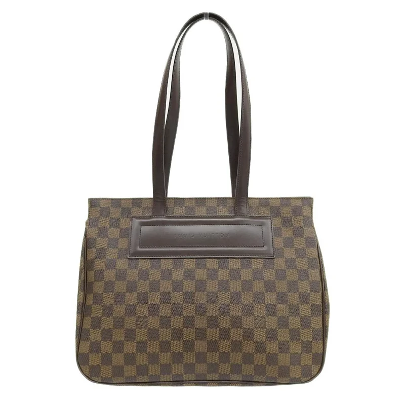 Louis Vuitton handbags with a back - zip pocket for storing valuablesLouis Vuitton Damier Parioli PM Tote Bag Ebene N51123