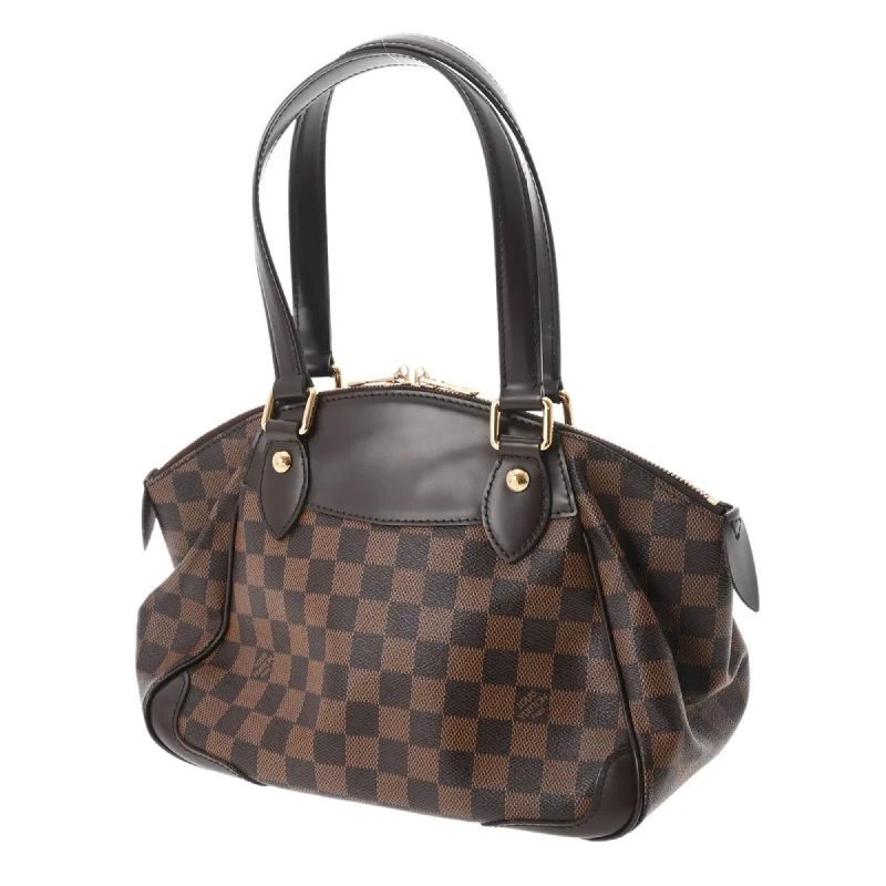 Louis Vuitton backpacks with a hidden back pocket for securityLOUIS VUITTON Damier Verona PM Brown N41117 Women's Canvas Handbag