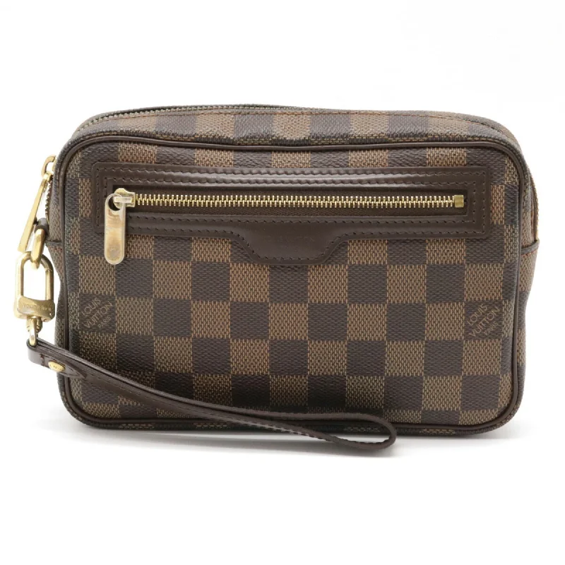 Louis Vuitton Alma bags with a detachable shoulder strap for versatilityLouis Vuitton Damier Pochette Bie Macau Second Bag Clutch Handbag N61739