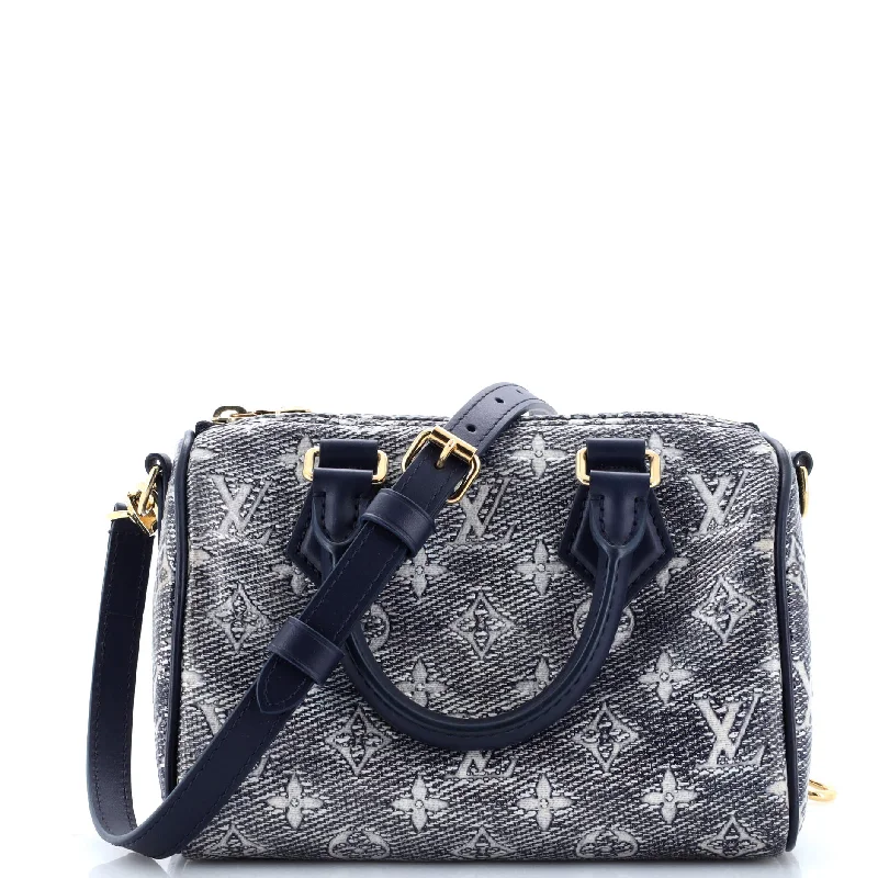 Speedy Bandouliere Bag Monoglam Jacquard Canvas 20