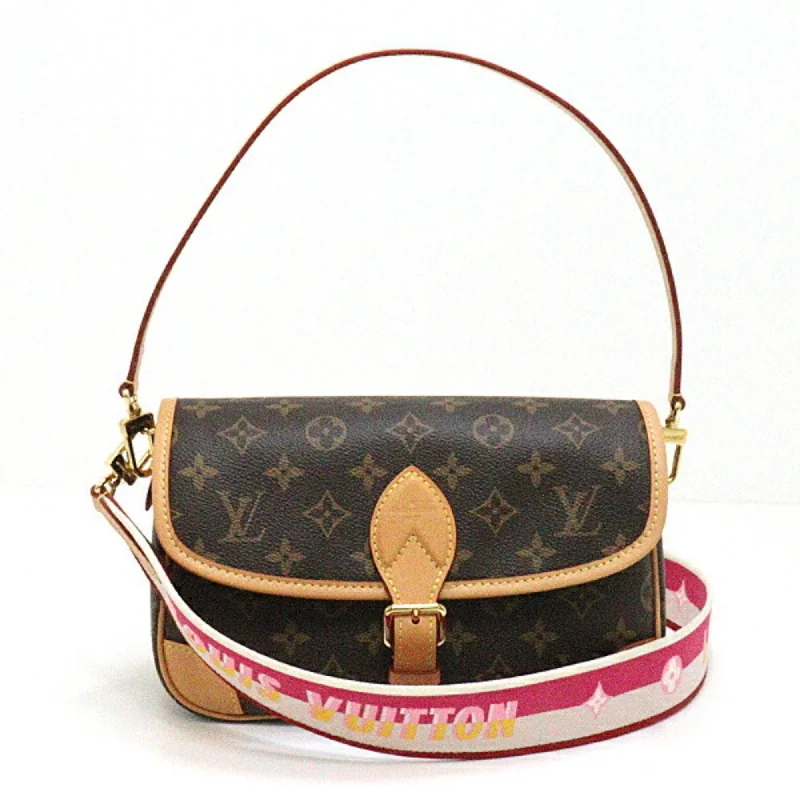 Louis Vuitton Petite Malle bags with a hard - shell structure for uniquenessLouis Vuitton Diane NM PM Fuchsia M46049 Shoulder Bag Monogram Nume Leather