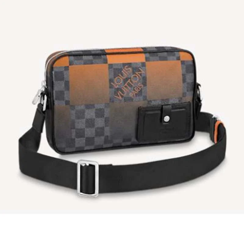 Small - sized Louis Vuitton Pochette Metis bags for a compact carryLouis Vuitton LV Unisex Alpha Messenger Damier Graphite Giant Coated Canvas