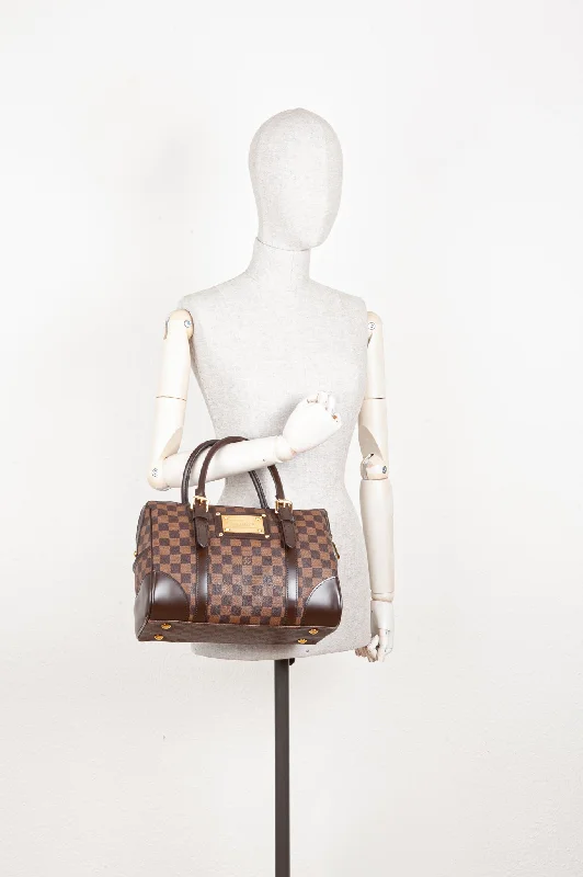 Louis Vuitton bags with a front - zip pocket for small items like keysLOUIS VUITTON Berkeley Bag Damier Ebene