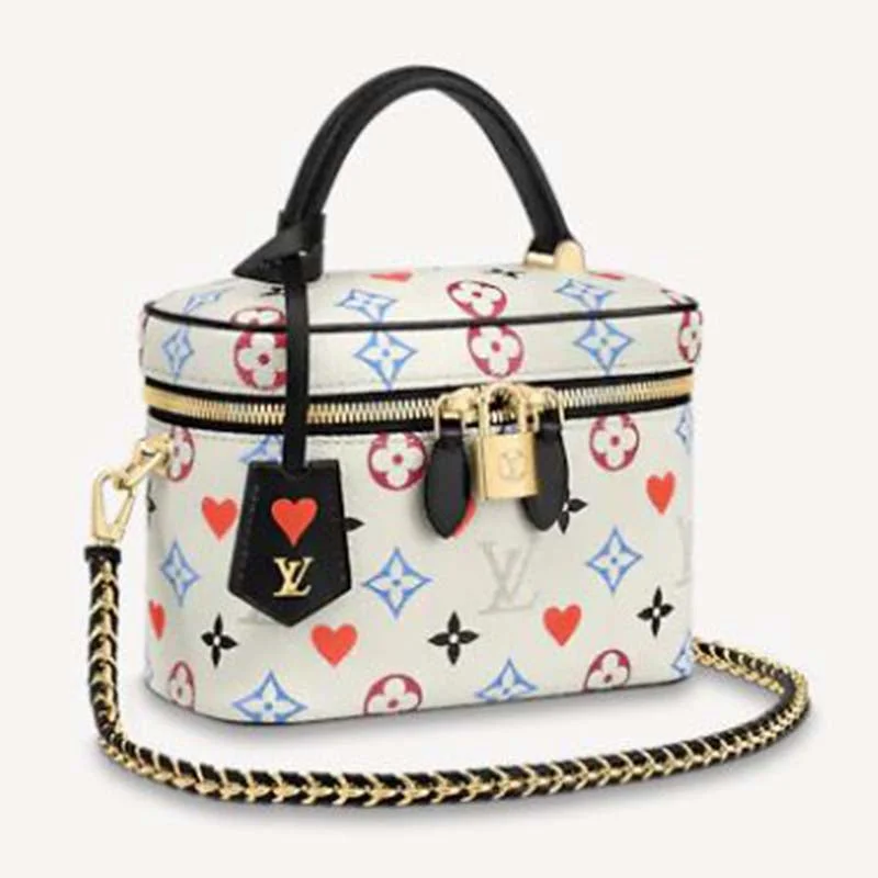 Louis Vuitton Twist bags with the iconic LV - turnlock closureLouis Vuitton LV Unisex Game On Vanity PM Monogram Canvas