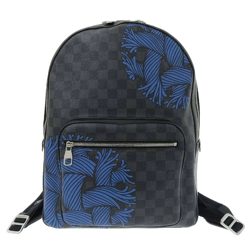 Louis Vuitton Neverfull bags with large capacity for everyday essentialsLouis Vuitton Damier Graphite Josh Christopher Nemeth Rope Pattern Backpack N41712