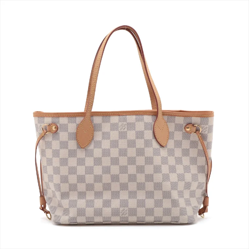 Louis Vuitton Petite Malle bags with a hard - shell structure for uniquenessLouis Vuitton Damierazur Nevarfur PM N41362