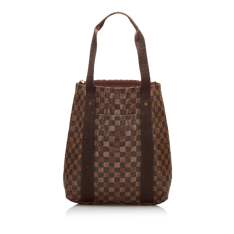 Louis Vuitton handbags with a metal - framed clasp for durabilityLouis Vuitton Cabas Beaubourg Damier Ebene Canvas