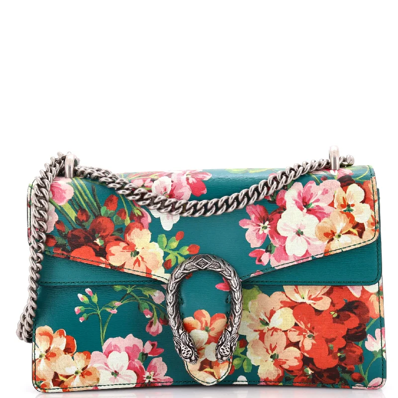 Dionysus Bag Blooms Print Leather Small