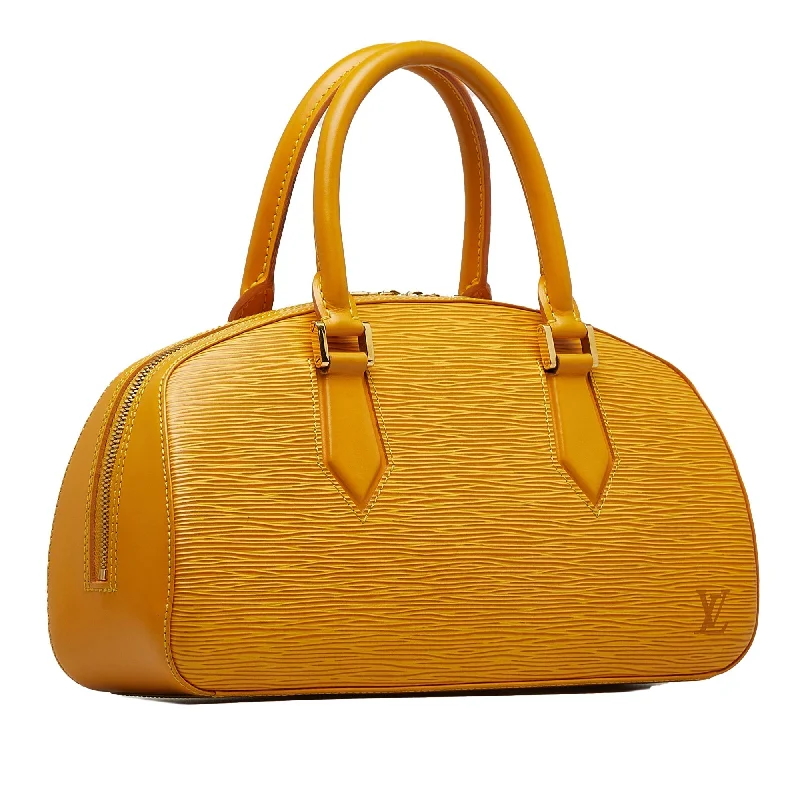 Ladies Louis Vuitton shoulder bags with a single - handle silhouetteLOUIS VUITTON Epi Jasmine Handbag