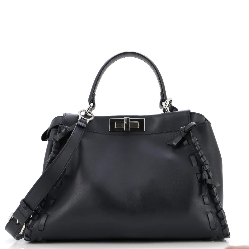 Bow Peekaboo Bag Whipstitch Leather Regular