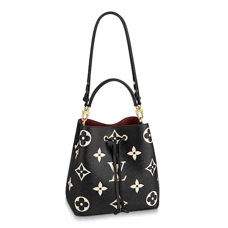 Louis Vuitton handbags with a beaded trim for a touch of glamourLouis Vuitton LV Women NéoNoé MM Bucket Bag Embossed Grained Cowhide Leather