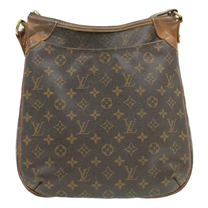 Louis Vuitton tote bags with a double - handle and shoulder - strap optionLOUIS VUITTON Monogram Odeon MM Shoulder Bag M51980 LV Auth am102g