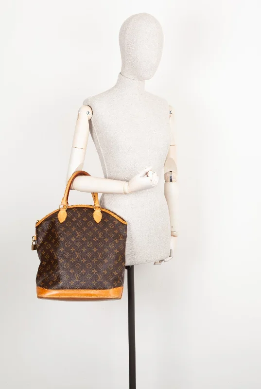 Louis Vuitton backpacks with a padded laptop compartment for travelLOUIS VUITTON Lockit MM Monogram Canvas