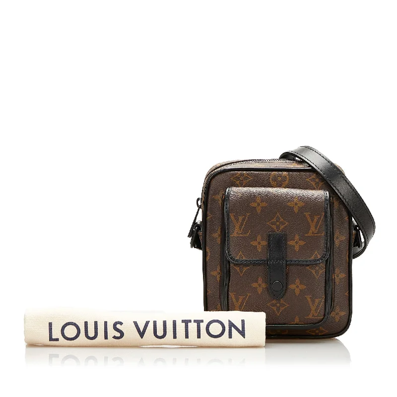 Ladies Louis Vuitton Petite Malle bags with a star - shaped charm for cutenessLouis Vuitton Christopher Wearable Monogram Macassar