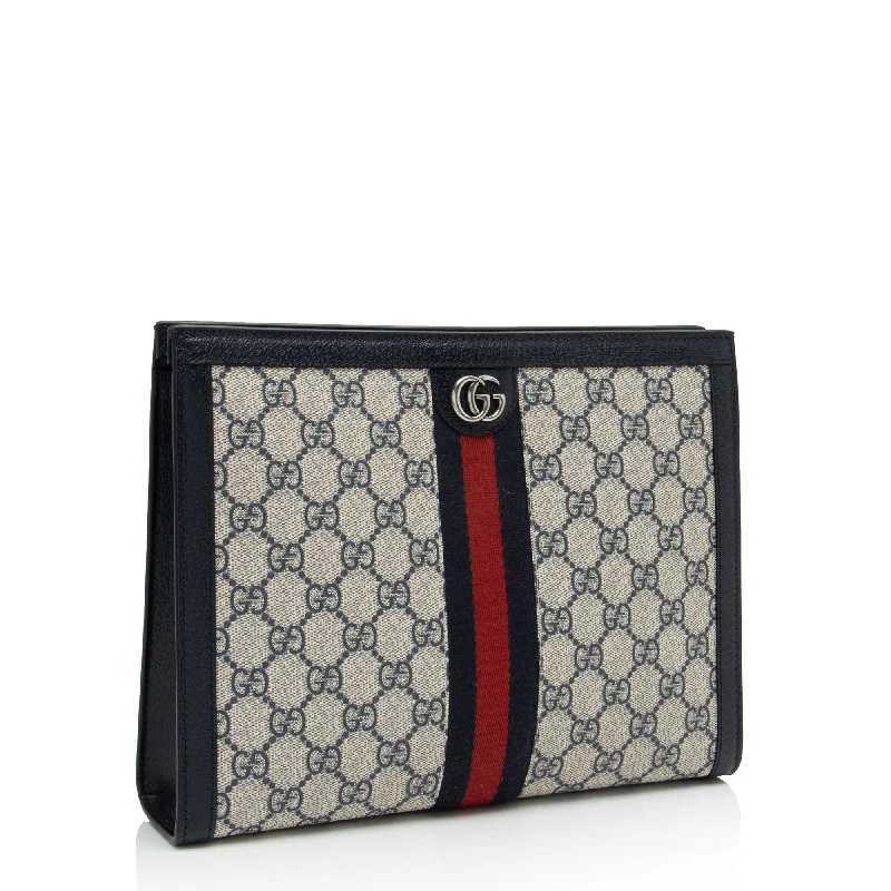 Ladies Gucci handbags with a detachable coin purse insideGucci GG Supreme Ophidia Pouch (To83mf)