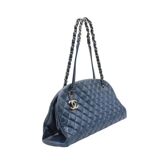 Chanel Colorful Handbag for Spring OutfitsCHANEL Dark Blue Quilted Mademoiselle Leather Bag 2011