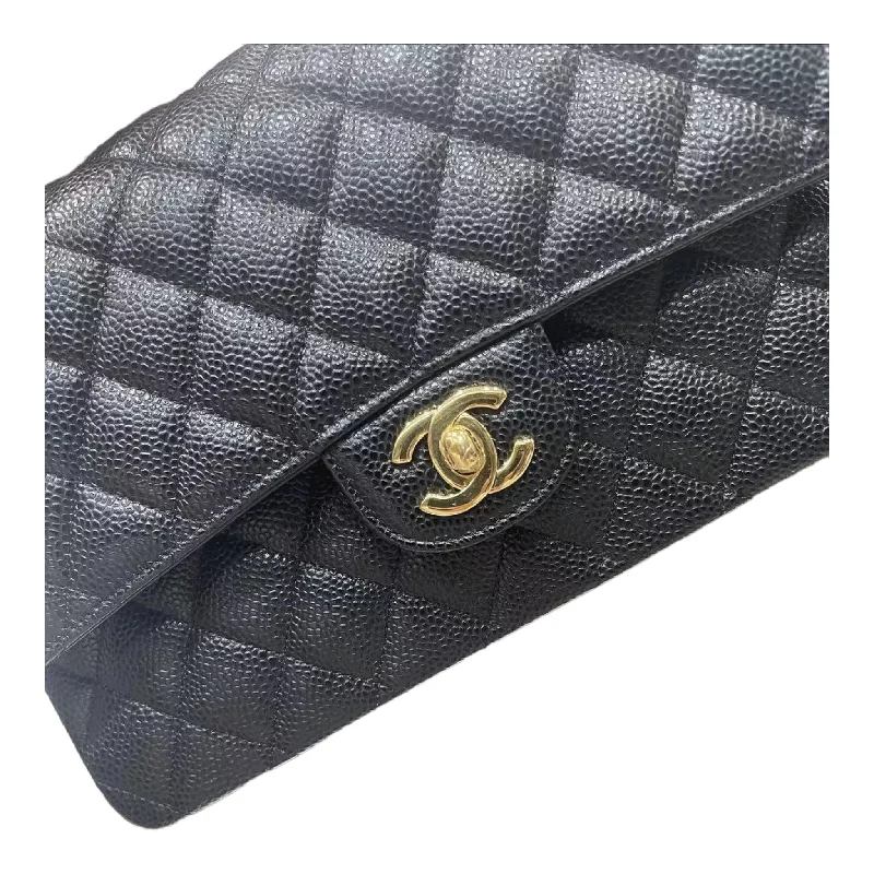 Chanel Vintage Inspired Handbag for Retro LoversCHANEL CLASSIC Black Caviar Medium Flap Bag