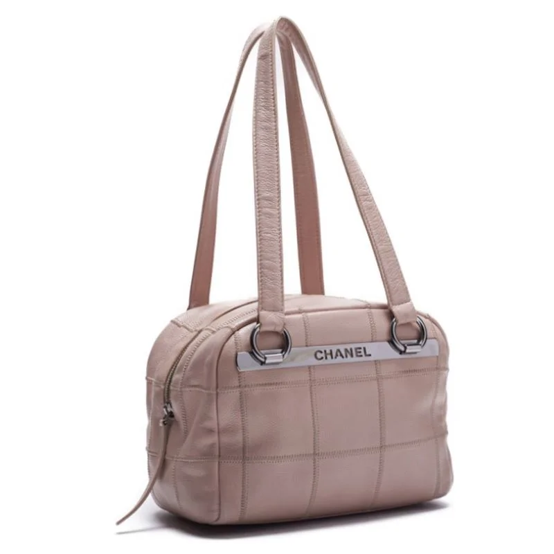 Chanel Classic Flap Bag for Evening PartyCHANEL Chocolate Bar Mini Boston Bag Handbag Caviar S Pink Beige (Silver G )  Handbag Ladies Handbag Ladies Online