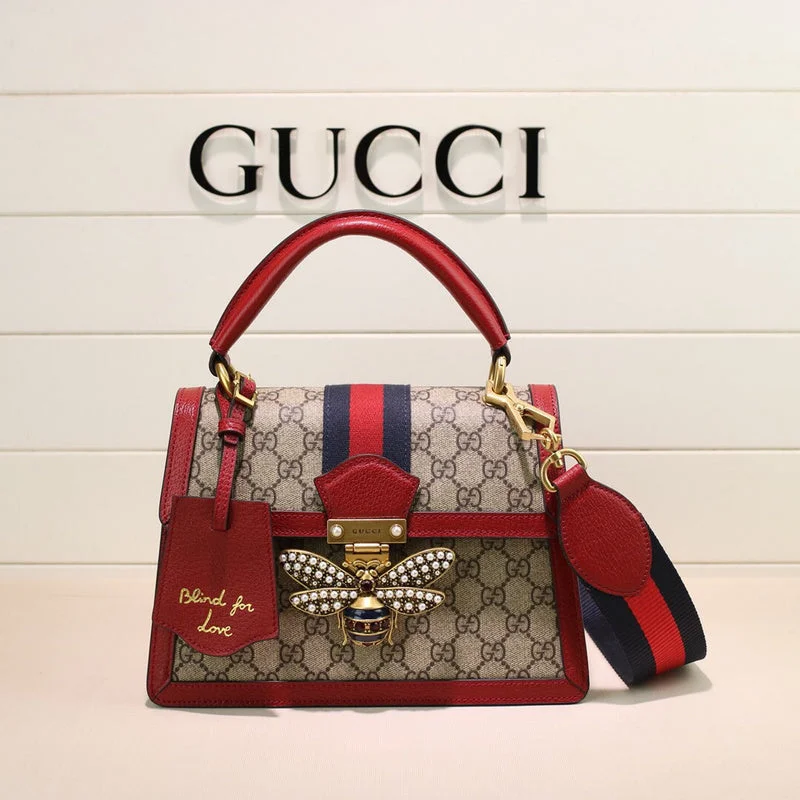 Ladies Gucci shoulder bags with a wide - width strapWF - Gucci Bags - 407