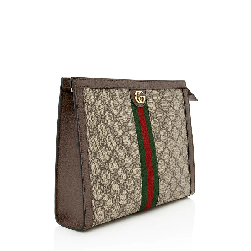 Women Gucci bags with a detachable mirror insideGucci GG Supreme Ophidia Pouch (21946)