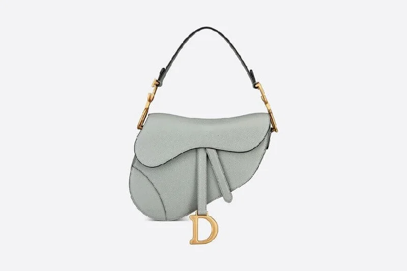 Christian Dior Bag Gray Grained Calfskin