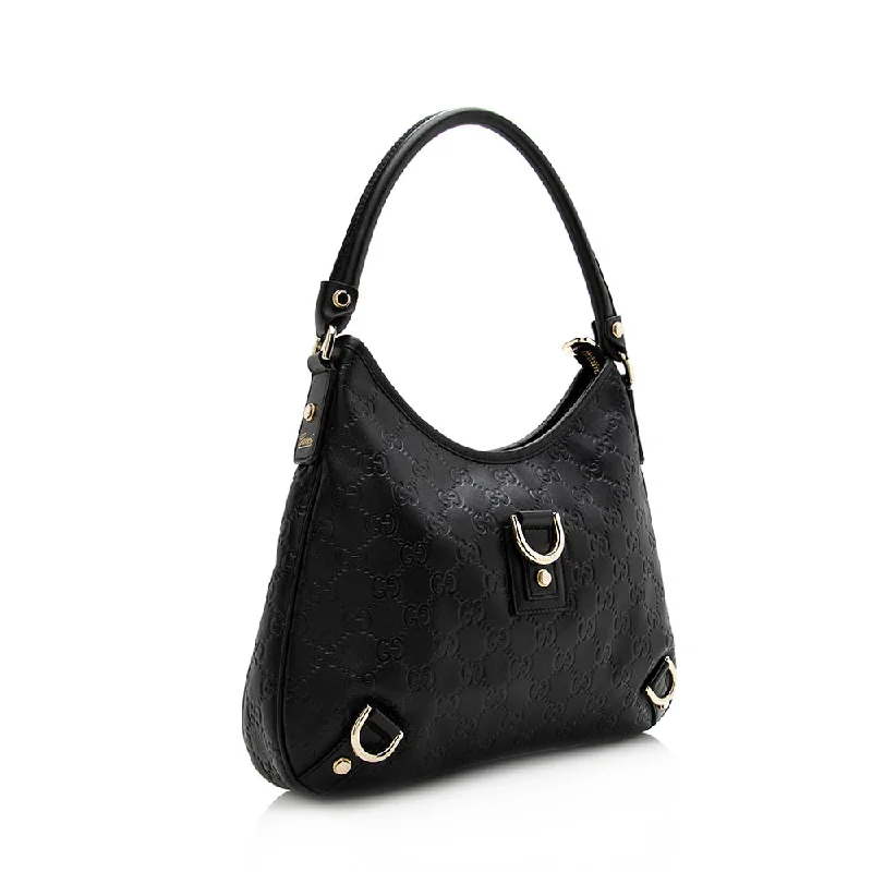 Small - sized Women Gucci shoulder bags for evening outingsGucci Guccissima Leather Abbey Medium Hobo (21546)