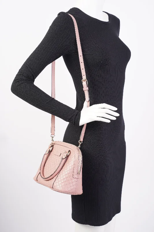 Small - sized Women Gucci shoulder bags for evening outingsGucci Dome Bag Pink Leather Small