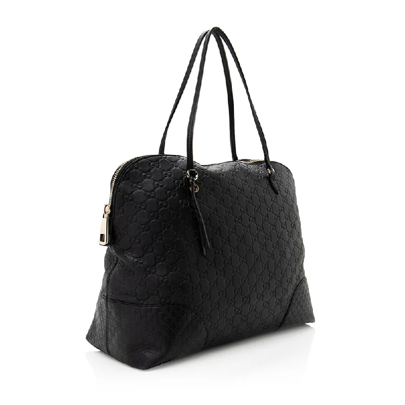 Gucci backpacks for women with a sleek silhouetteGucci Guccissima Leather Bree Medium Tote (SHF-19264)