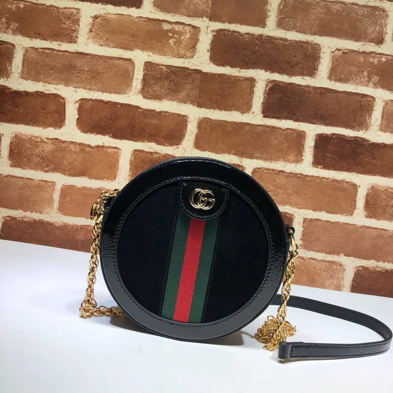 Women Gucci bags with a chain - link trim and a leather bodyWF - Gucci Bags - 413