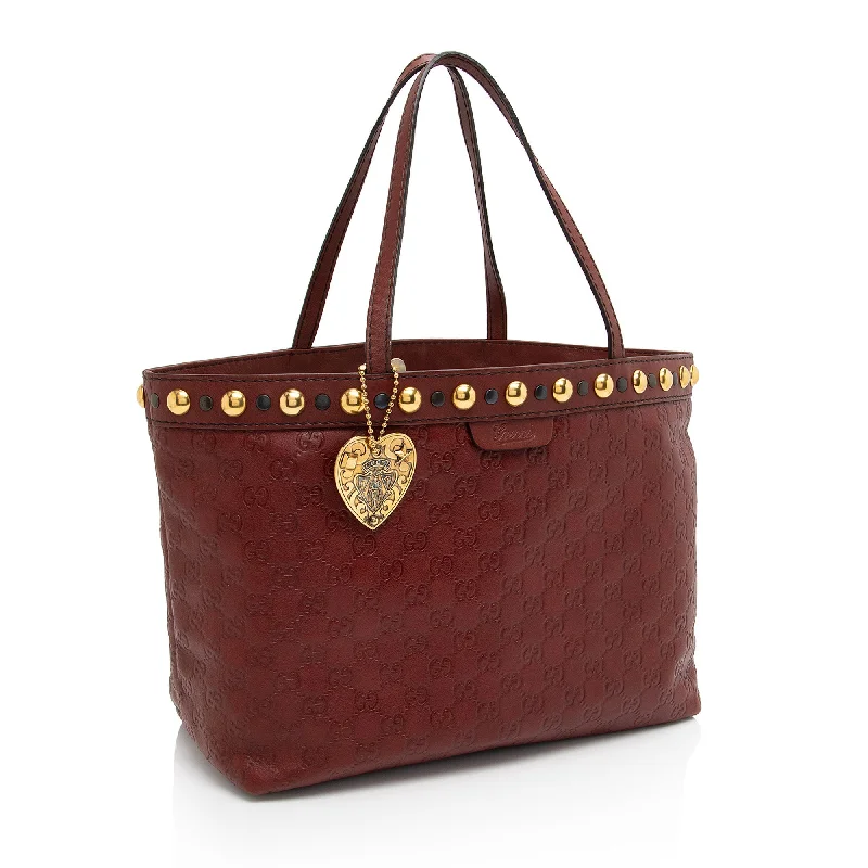 Women Gucci bags with a zippered interior pocketGucci Guccissima Leather Babouska Medium Tote (wM3Ki7)