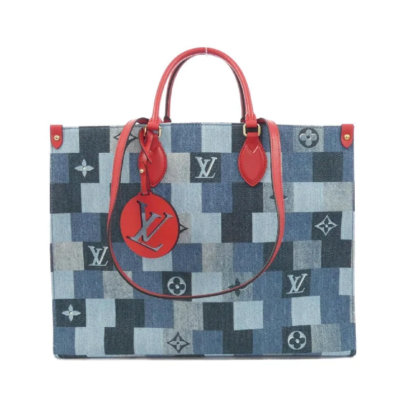 Ladies Louis Vuitton Petite Malle bags with a star - shaped charm for cutenessLouis Vuitton Denim On The Go Gm