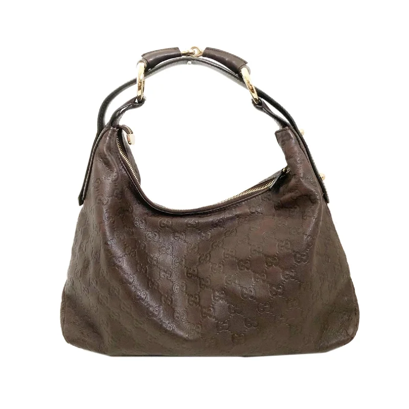 Women Gucci backpacks with a luxurious leather finishGucci Guccissima Horsebit Hobo (VfTOh0)